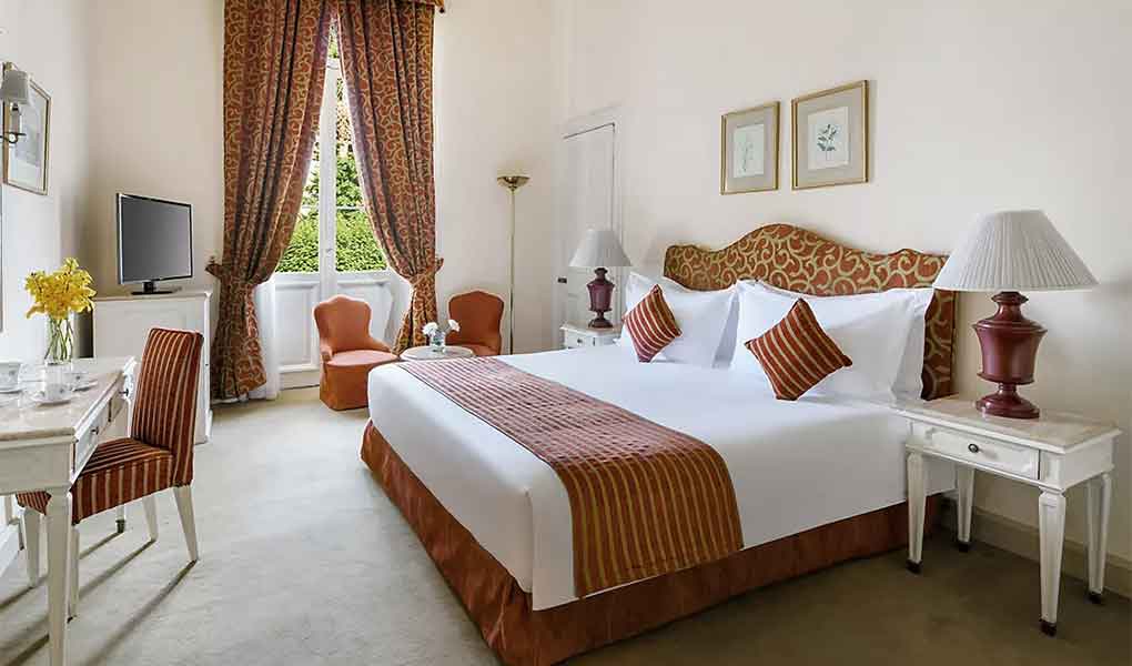 Interior de la habitación del Sofitel Winter Palace Luxor en Egipto