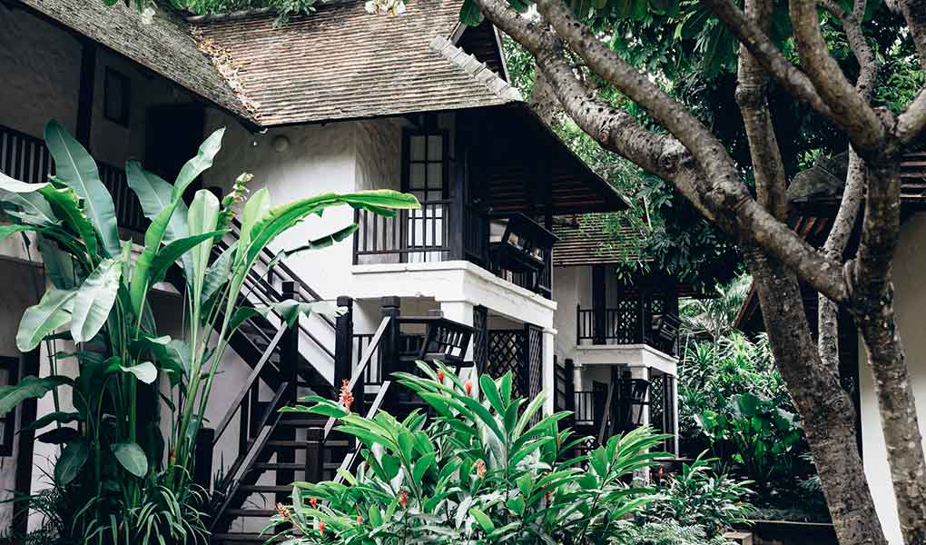 Exterior del hotel en Tailandia Tamarind Village en Chiang Mai