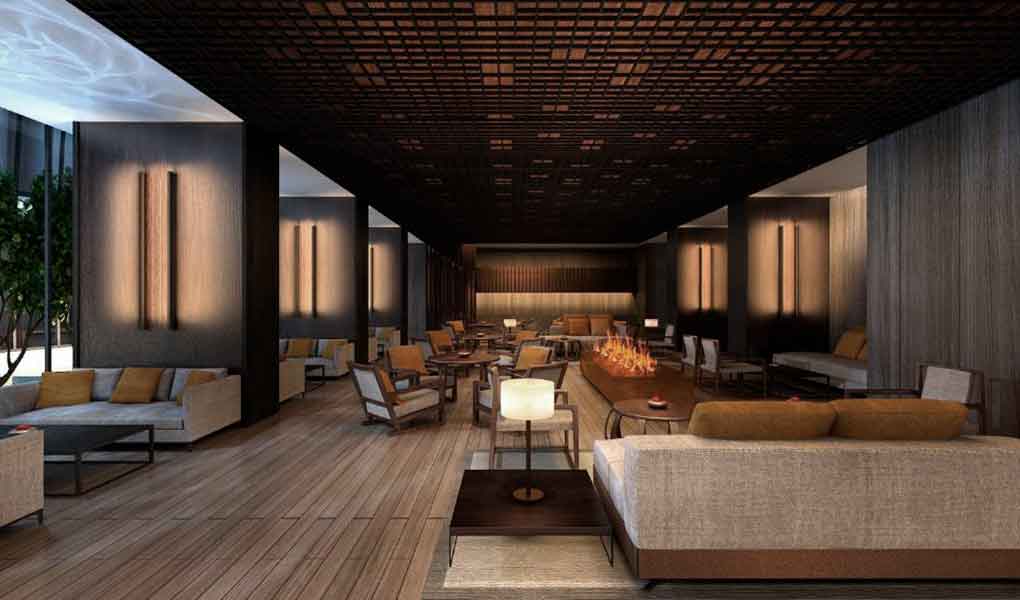 Vistas al jardín interior del de diseño contemporáneo en China