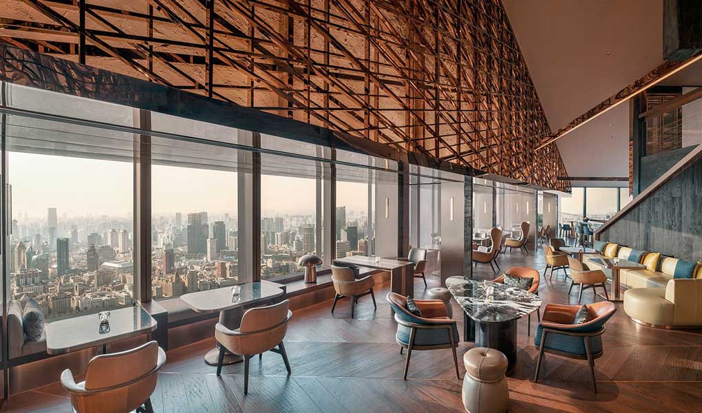 Lounge del hotel The Ritz-Carlton Shanghai en China