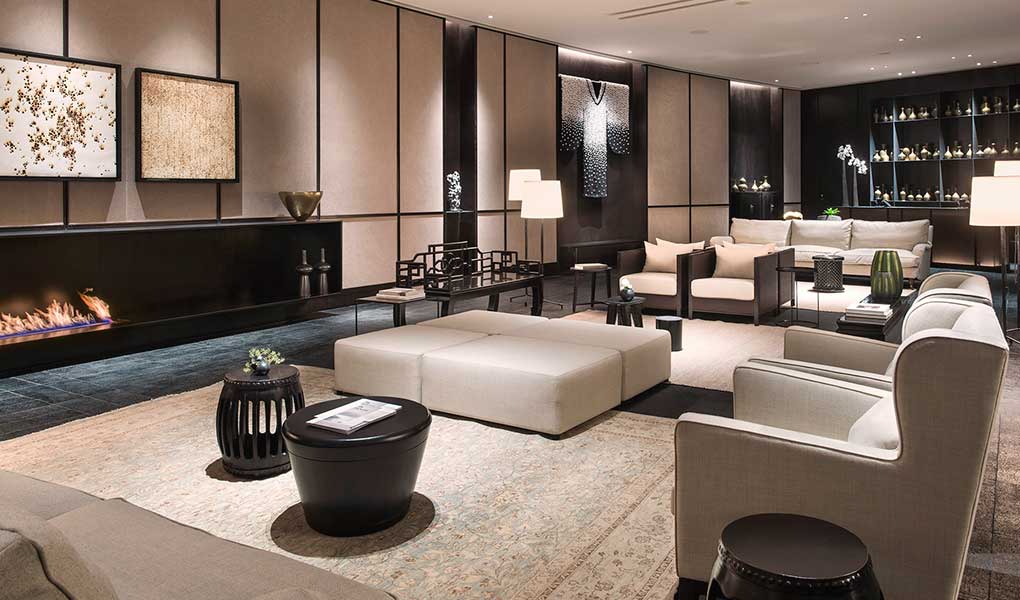 Diseño minimalista interior hotel The Middle House