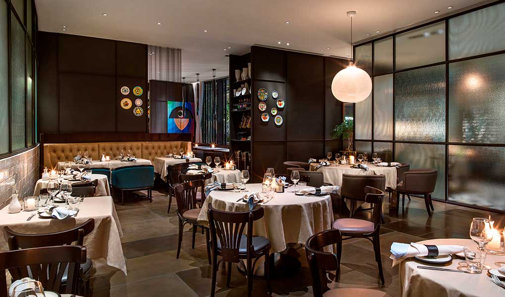 Restaurante de lujo del hotel en Shanghái