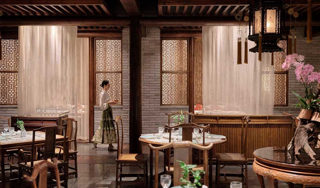 Restaurante del hotel The Peninsula Beijing en ciudad de Pekín en China