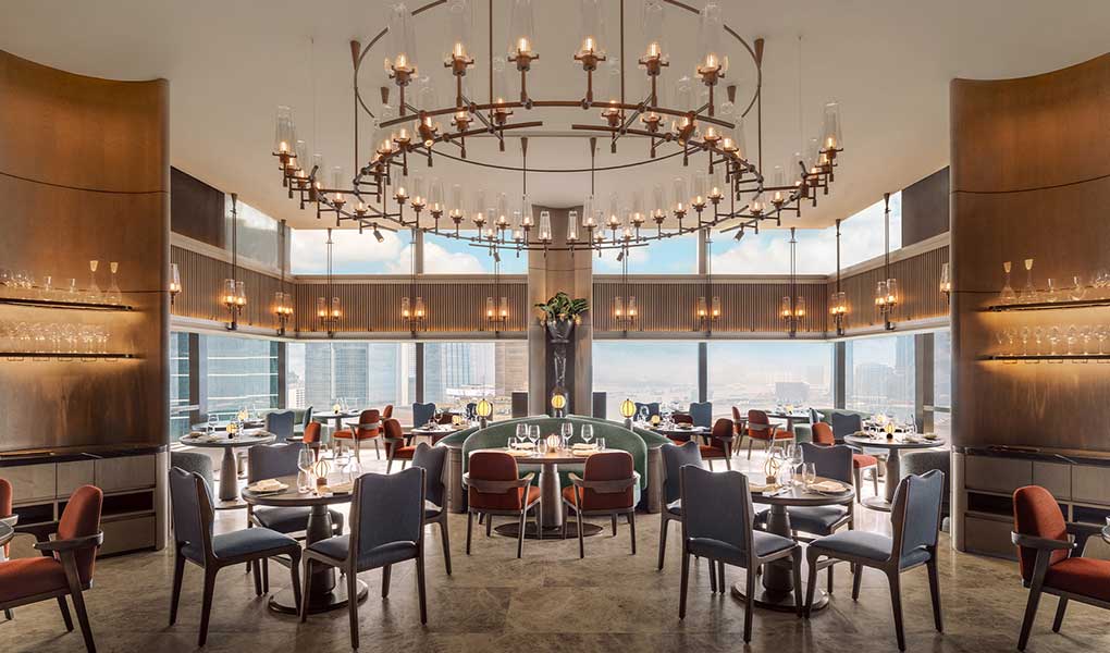 Restaurante del hotel en Hong Kong The Upper House