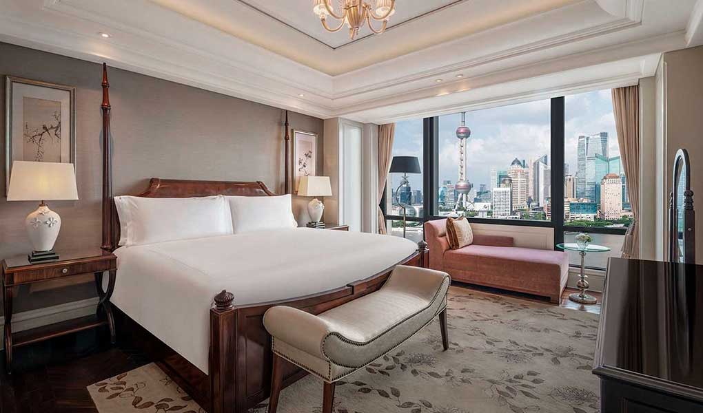 Waldorf Astoria Shanghai habitacion con vistas a la ciudad