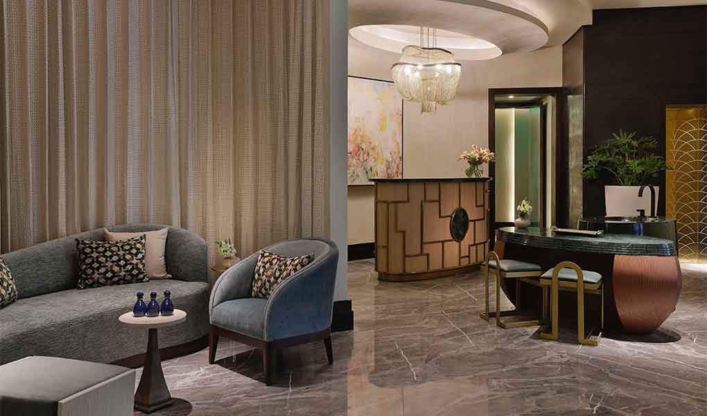 Entrada el SPA del hotel The Waldorf Astoria Cairo Heliopolis