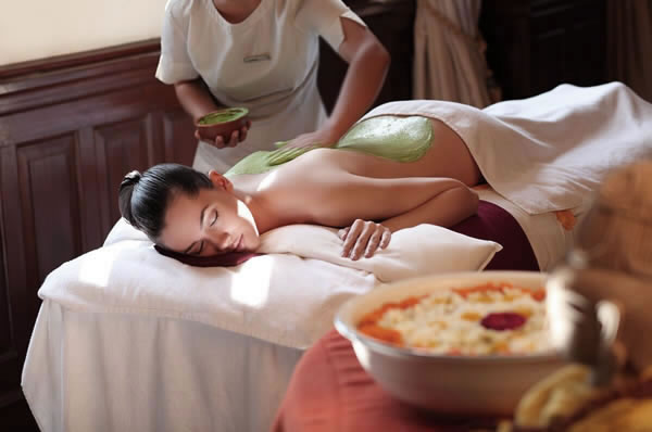 Tratamiento de Spa Masaje aceites 