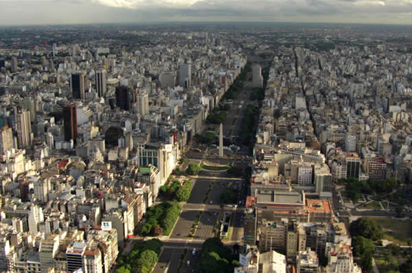 Vista aérea de Buenos Aires 