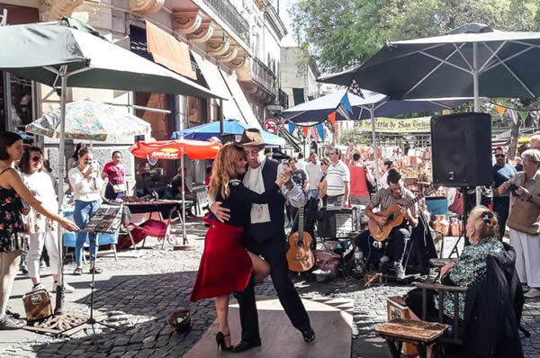 Milonga en San Telmo en Buenos aires