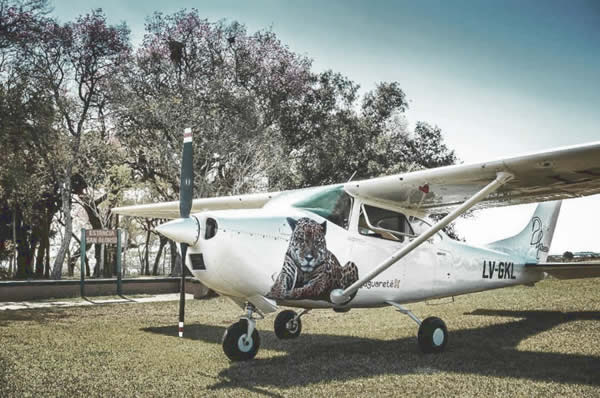 Vuelo avioneta a Rincón del Socorro en los Esteros del Iberá