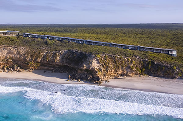 Playa Kangaroo Island Hotel lujo Southern Ocean Lodge