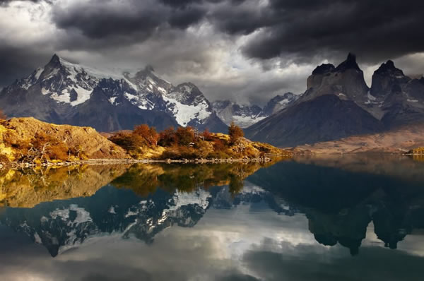 paisaje de Torres del Paine en Chile