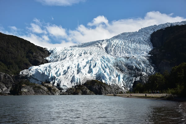 Vistas glaciar patagonia desde el crucero Australis