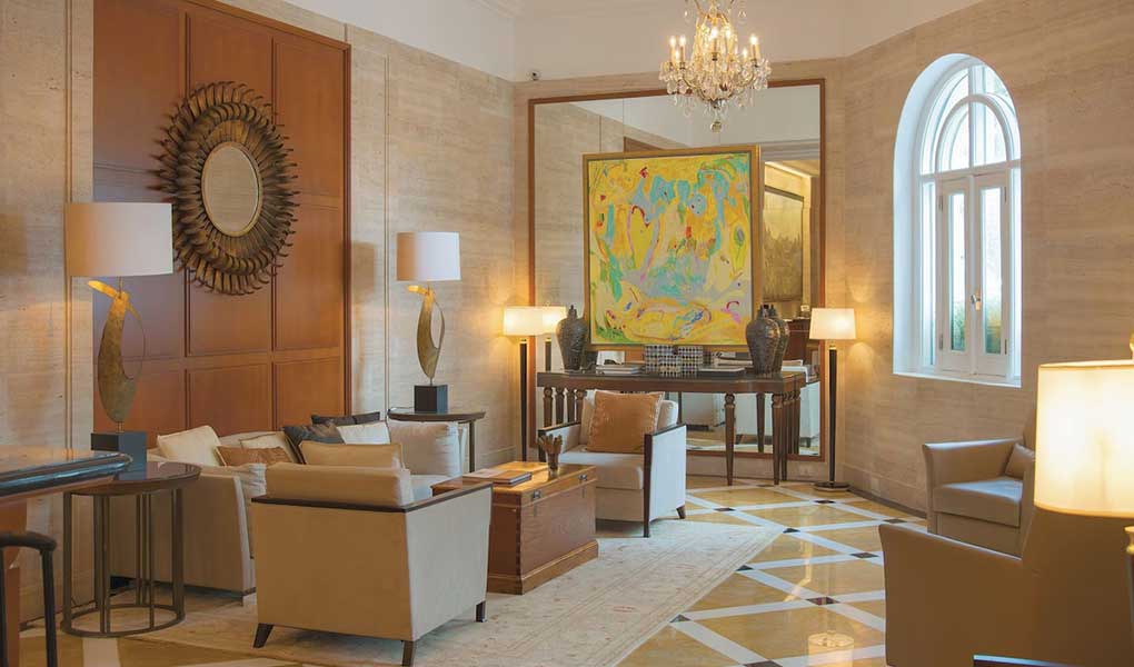 Decoración interior del hotel histórico de Rio de Janeiro