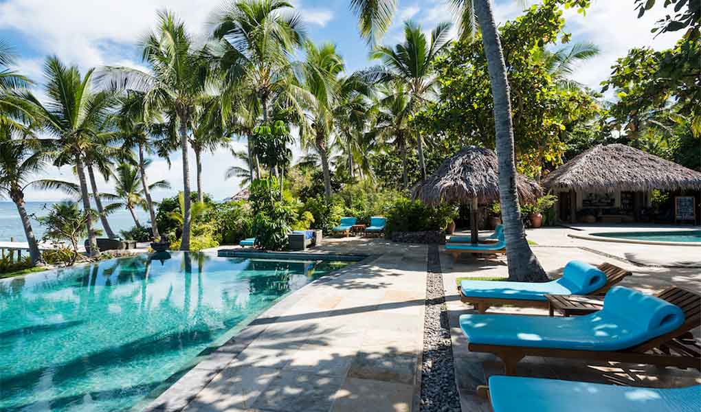 Piscina comun hotel de lujo Fiji Tokoriki island resort