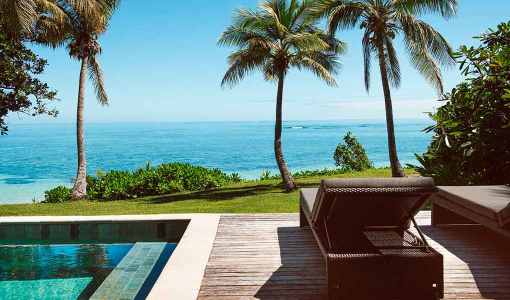 Piscina privada de la villa Tokoriki island resort