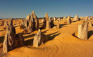 Desierto de Australia piedras sobre la arena