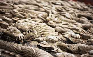 Detalle de arte tradicional en China