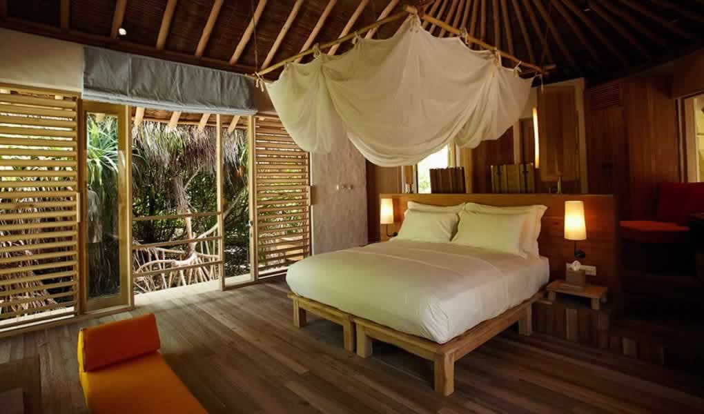 Habitación Beach Villa en el hotel Six Senses Laamu en Maldivas