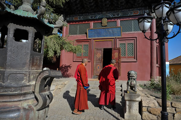 monasterio budista Gadan Monjes