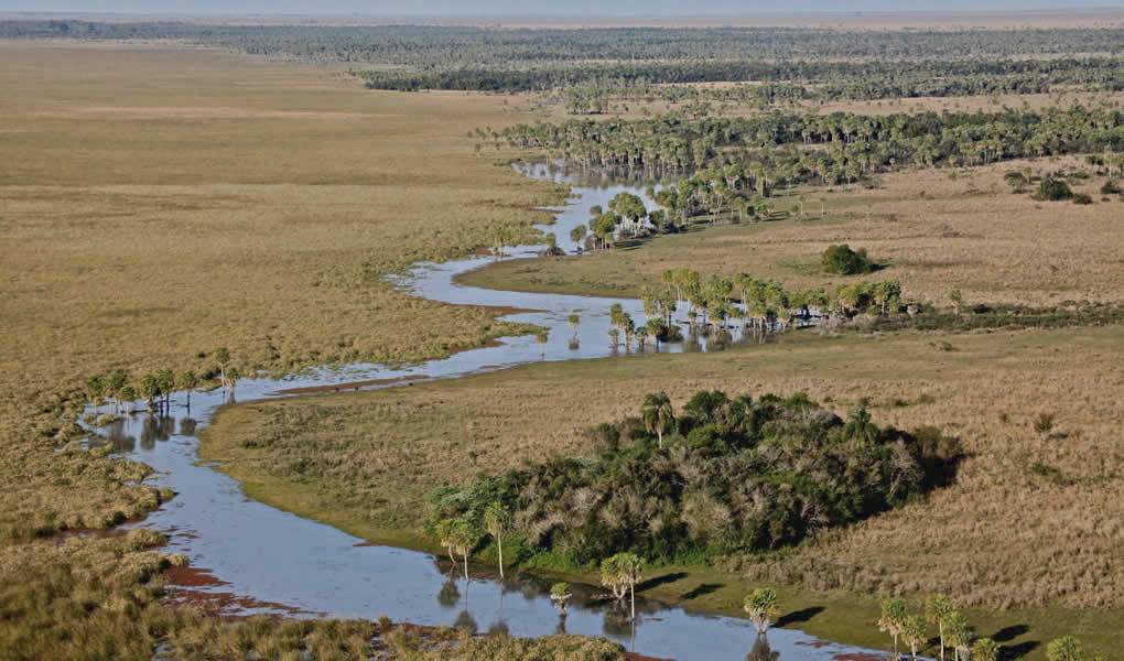 Vistas a los Esteros del Iberá en el incón del Socorro