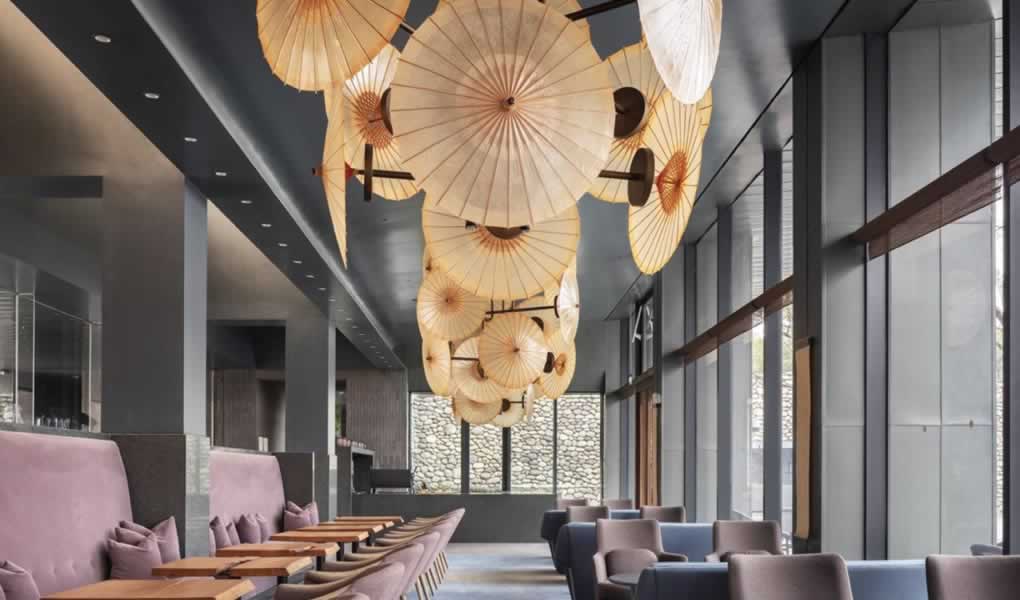Restaurante del wellness retreat de lujo en China