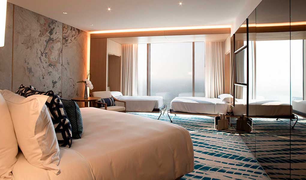 Interior de la habitación hotel Jumeirah Beach