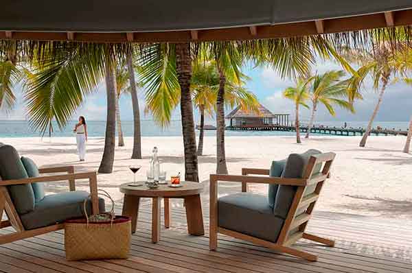 Restaurantes del hotel de lujo Six Senses Kanuhura en Maldivas