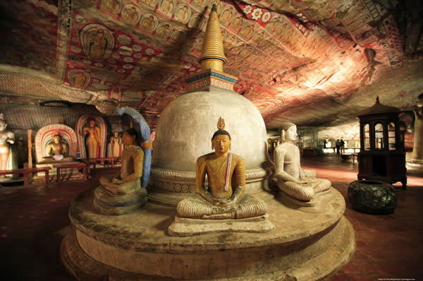 arte templo Viajes a Sri Lanka Templo Dambulla