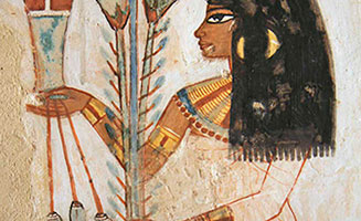 Pintura Egipto antiguo mujer 